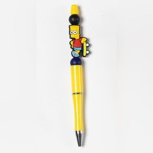 The Simpsons Bart Custom Made Silicone Beaded Pen